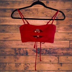 5 for $25🔥Medium Red Swimsuit Bikini‎ Top Medium